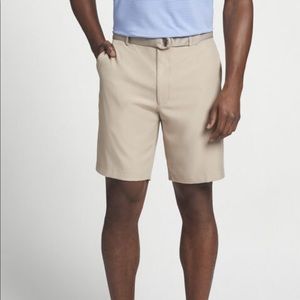 Peter Millar Men’s Salem Performance Shorts in Light Tan Size 38